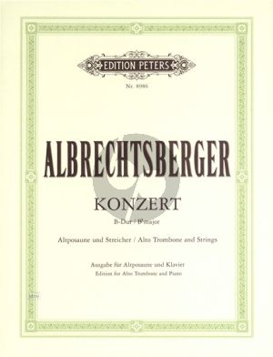 Albrechtsberger  Concerto B flat major Alto Trombone-Orch. (piano red.)