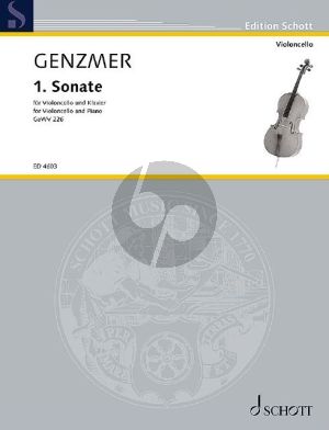 Genzmer Sonate No.1 GeWV 226 Violoncello und Klavier (1953)