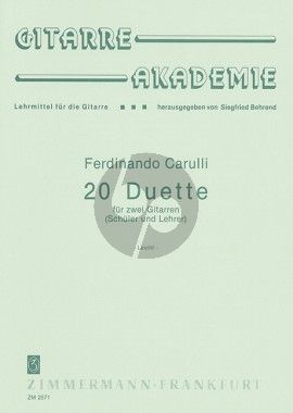 Carulli 20 Duette 2 Gitarren (Siegfried Behrend)