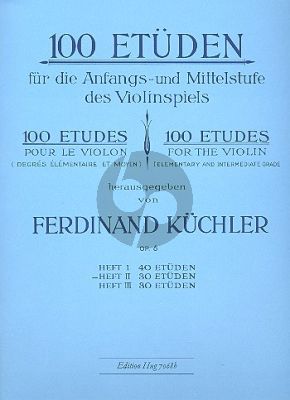 100 Etuden Op.6 Vol.2 30 Etuden fur die Anfangs- und Mittelstufe im Violinspiel