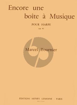 Tournier Encore une Boite a Musique Op. 43 Harpe