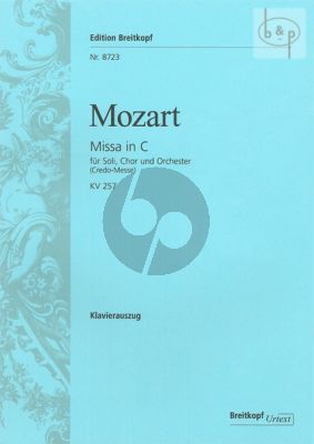 Missa C-major KV 257 (Credo-Messe) (Soli-Choir-Orch.) (Vocal Score)