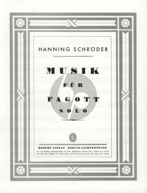 Schroder Musik Fagott solo