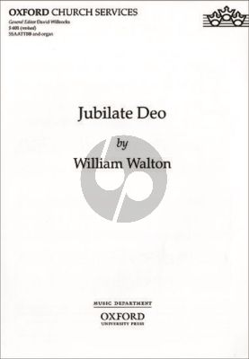 Walton Jubilate Deo for SSAATTBB-Organ