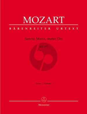 Mozart Sancta maria Mater Dei KV 273 SATB-2 Vi.-Va.- Bc Partitur (ed. Helmut Federhofer)