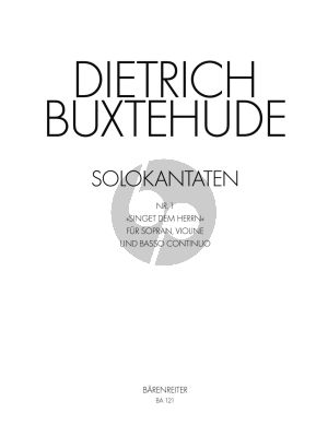 Buxtehude Singet dem Herren BuxWV 98 Soprano-Violin and Bc (Score/Parts) (Karl Matthaei)