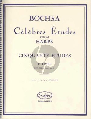 Bochsa 50 Studies Op. 34 Vol. 1 for Harp (Alphonse Hasselmans)