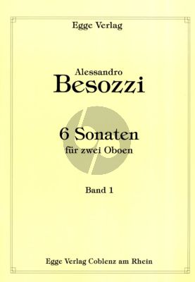 Besozzi 6 Sonaten Vol.1 fur 2 Oboen