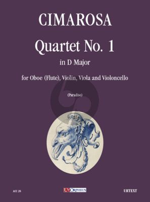 Cimarosa Quartetto No.1 D-major Oboe (Flute), Violin, Viola and Violoncello (Score/Parts) (edited by Claudio Paradiso)