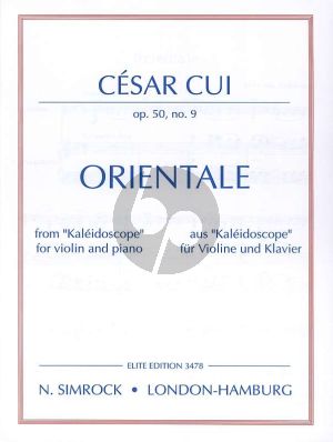 Cui Orientale Op.50 No.9 Violin-Piano (from Kaleidoscope)