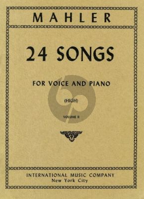 Mahler 24 Songs vol.2 (High Voice)