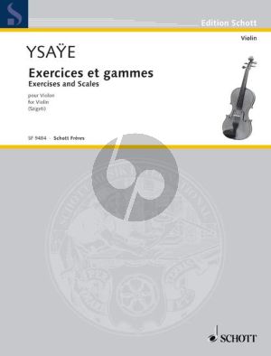 Ysaye Exercises et Gammes pour Violon (Szigeti)