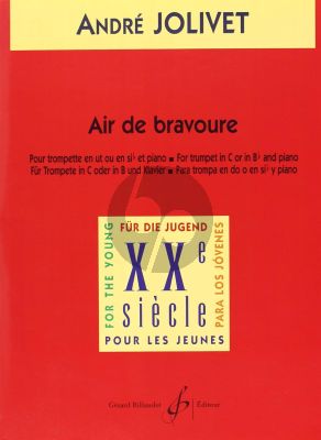 Jolivet Air de Bravoure pour Trompette et Piano