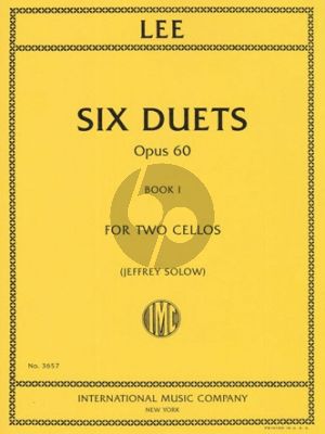 Lee 6 Duets Op. 60 Vol. 12 Cellos (edited by Jeffrey Solow)