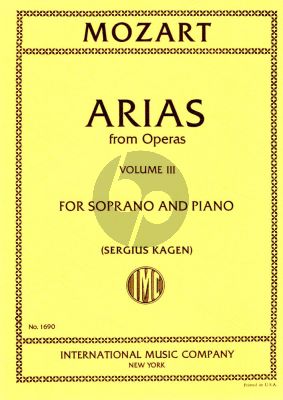 Mozart 40 Arias vol.3 (Soprano) (Kagen) (with English translations)