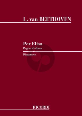 Beethoven Fur Elise a-minor WoO 59 Piano (ed. Pietro Montani)