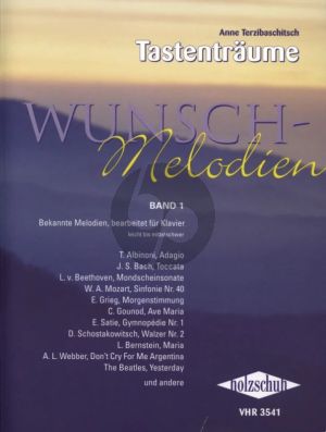 Terzibaschitsch Tastentraume - Wunschmelodien Vol.1 - Bekannte Melodien, bearbeitet fur Klavier (Leicht bis Mittelschwer)