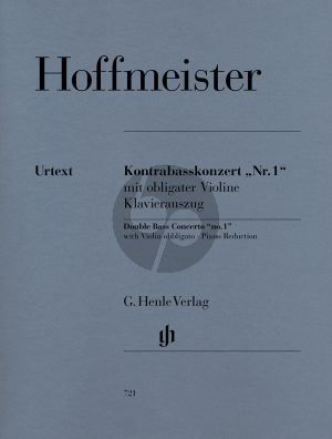 Hoffmeister Konzert No.1 (mit obl. Violine) (D-dur und C-dur version) (Glocler/Sobanski) (Henle-Urtext)