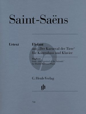 Saint-Saens Elefant (aus Der Karneval der Tiere) (Glockler) (Henle-Urtext)