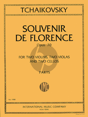 Tchaikovsky Souvenir de Florence Op.70 (2 Vi-2 Va-2 Vc) (Parts)