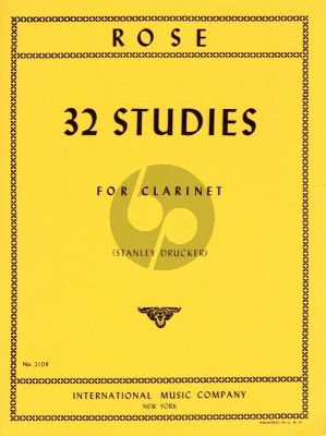 Rose 32 Studies for Clarinet (Stanley Drucker)