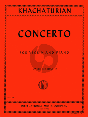 Khachaturian Concerto Violin-Orchestra (piano red.) (David Oistrakh)