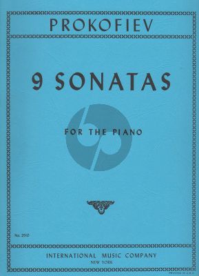 Prokofieff 9 Sonatas Piano (authentic edition)