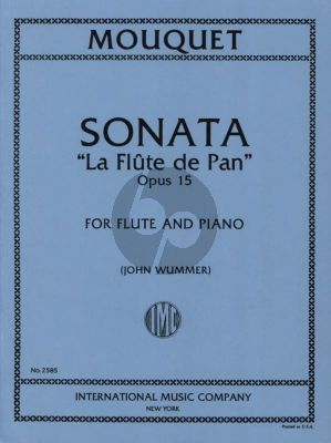 Mouquet Sonata Op.15 'La Flute de Pan' for Flute and Piano (edited by John Wummer)