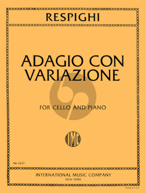 Respighu Adagio con Variazioni Violoncello-Piano