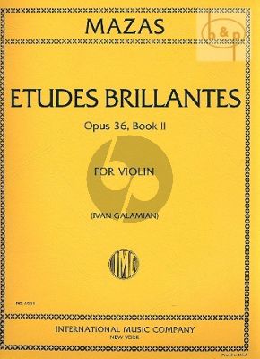 Etudes Brillantes Op.36 Vol.2 Violin