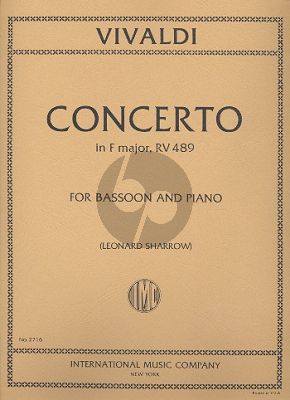 Vivaldi Concerto F-major RV 489 (F.VIII n.20) Bassoon-Piano (Sharrow)