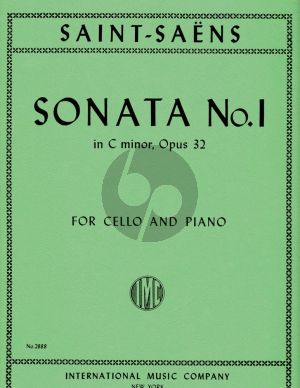 Saint-Saens Sonata No.1 Op.32 Violoncello-Piano (IMC)