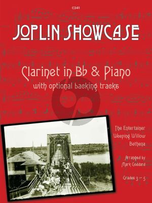 Joplin Showcase for Clarinet in Bb and Piano Book with Audio Online (Arranged by Mark Goddard) (Grades 3 - 5)