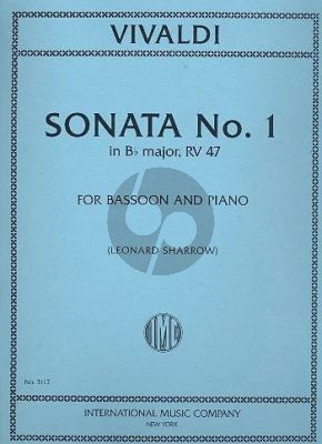 Vivaldi Sonata No.1 B-flat major RV 47 Bassoon and Piano (Leonard Sharrow)