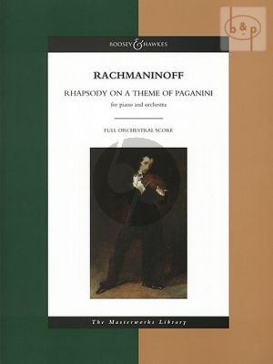 Rhapsody on a theme by Paganini Piano and Orchestra