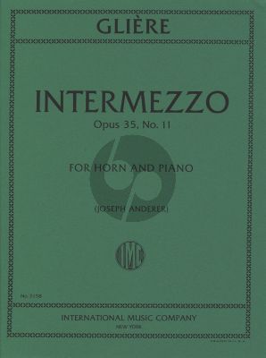 Gliere Intermezzo Op.35 No.11 (Anderer) (Horn F)