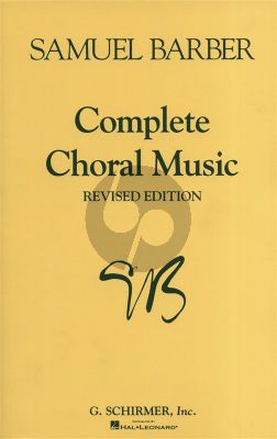 Barber Complete Choral Music SATB