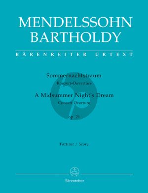 Mendelssohn Sommernachtstraum Konzert-Ouverture Op. 21 Orchester (Partitur) (Christopher Hogwood)