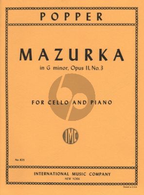 Popper Mazurka g-minor Op.11 No.3 Cello-Piano
