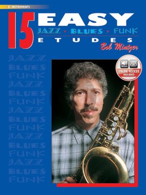 Mintzer  15 Easy Jazz Blues & Funk Etudes for Alto Saxophone Book with Audio Online