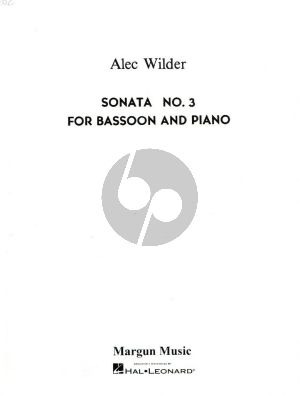 Wilder Sonata No.3 Bassoon and Piano