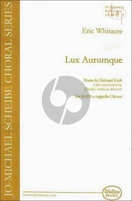 Whitacre Lux Aurumque (Light of Gold) SATB (div.)