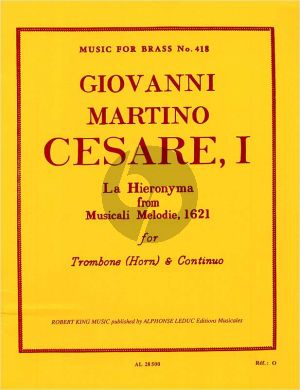 Cesare La Hieronyama (from Musicali Melodie 1621) (Trombone and Organ)