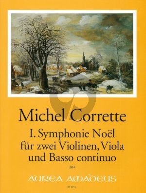 Corrette Symphonie Noel No. 1 2 Violinen-Viola und Bc. (Partitur/Stimmen) (Morgan)