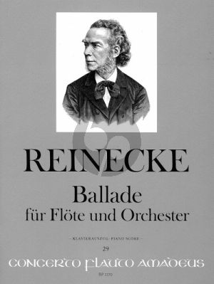 Reinecke Ballade Op. 288 Flöte und Orchester (Klavierauszug) (Yvonne Morgan)