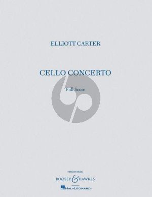 Carter Concerto for Cello and Orchestra Score