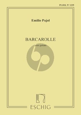 Pujol Barcarolle pour Guitare