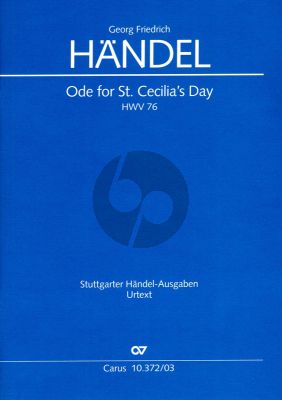 Handel Ode for St.Cecilia's Day HWV 76 (Vocal Score) (edited by Paul Horn)