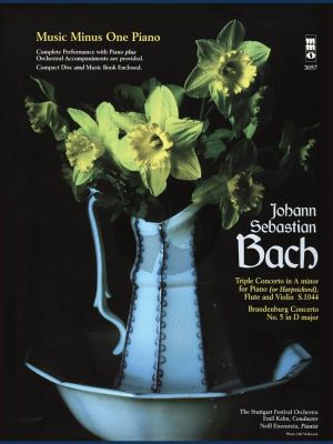 Bach Triple Concerto a-minor with Brandenburg Concerto No.5 D-Major (1st Movement) (Piano-Flute-Violin and Orchestra) (Bk-Cd) (MMO Minus One Piano)