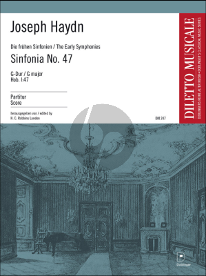 Haydn Symphony No.47 G-Major 'Palindrome' Hob. I:47 Robbins Landon Fullscore